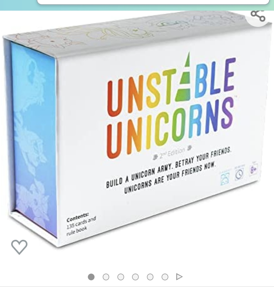 Brand New. Sealed. Unstable Unicorns card game NWT